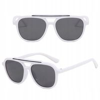 Dziecięce Okulary przeciwsłoneczne Pilotki dla dzieci + ETUI Białe