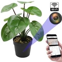 KAMERA WIFI DYSKRETNIE UKRYTA W KWIATKU DETEKCJA RUCHU OBRAZ NA ŻYWO FullHD
