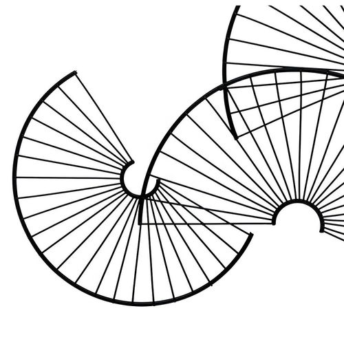 Dekoracja ścienna Cloe metal czarna na Arena.pl