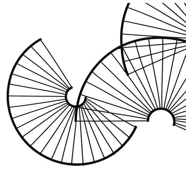 Dekoracja ścienna Cloe metal czarna zdjęcie 2