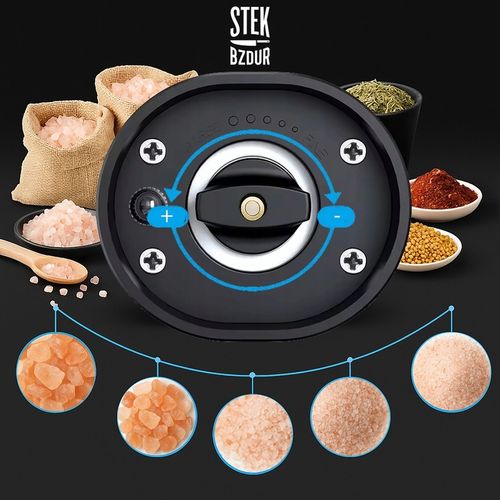 2x Elektryczny Młynek do Mielenia Pieprzu i Soli AKUMULATOR USB na Arena.pl