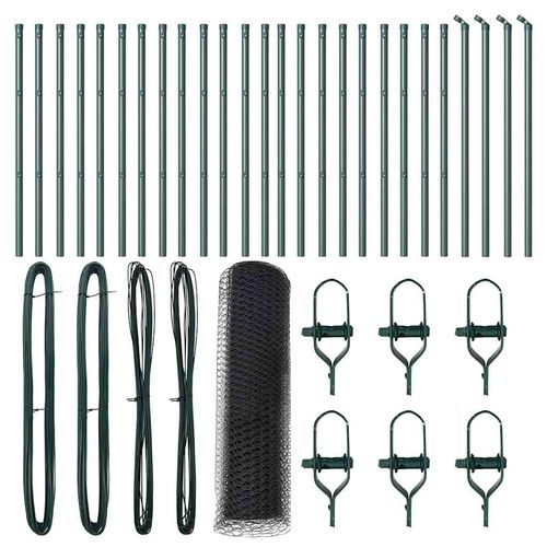 Ogrodzenie z słupkami Szary 0.6 x 50 m Stal pokryta PCV na Arena.pl