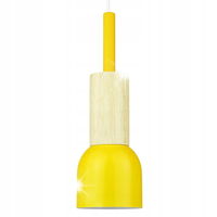 MINIMALISTYCZNA LAMPA SUFITOWA WISZĄCA ŻYRANDOL E27 LED PASTELOWY ŻÓŁTY