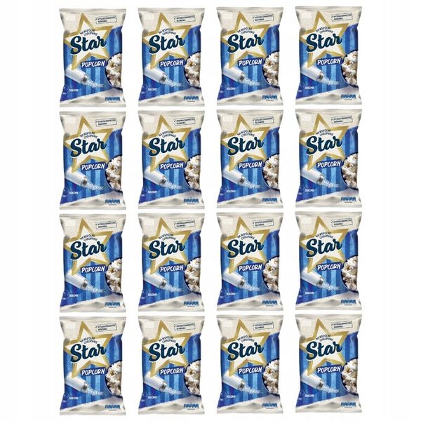 Star Popcorn solony Słone przekąski 16x 95g zdjęcie 1