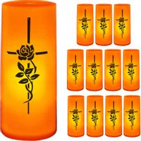 12 x WKŁAD LED ELEKTRYCZNY EFEKT ŻYWEGO PŁOMIENIA