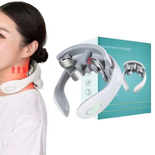 MASAŻER SZYI SZTYWNOŚĆ KARKU BÓL PRĄDY TENS 9 GŁOWIC GRZANIE 5 PROGRAMÓW na Arena.pl