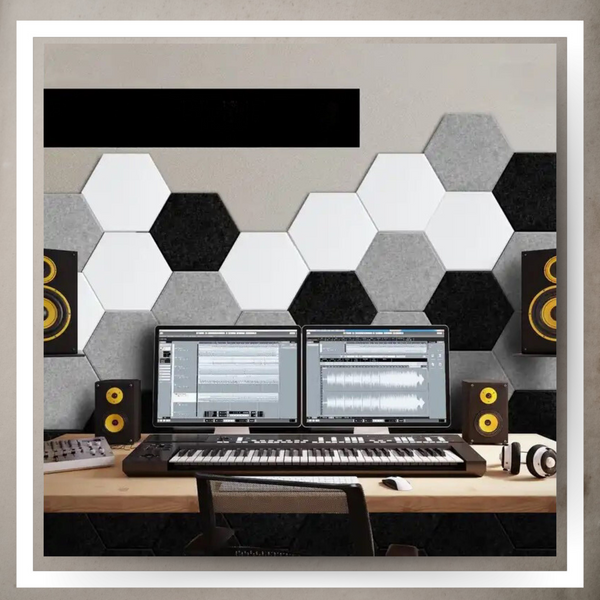 Panele Ścienne Filcowe 3D Heksagon Zagłówek Samoprzylepne Akustyczne Soft zdjęcie 10