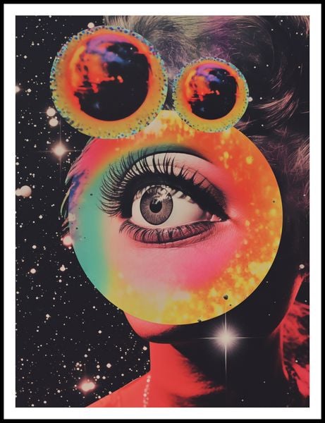 Plakat 75x100cm Oko w Kosmosie zdjęcie 3