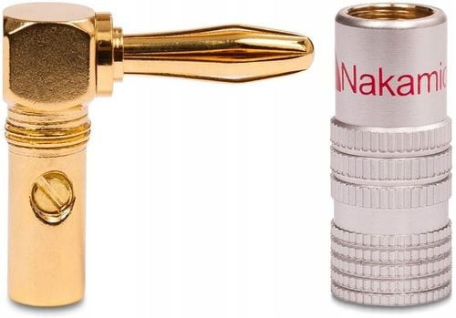 NAKAMICHI Wtyk głośnikowy bananowy kątowy HQ 4 szt na Arena.pl
