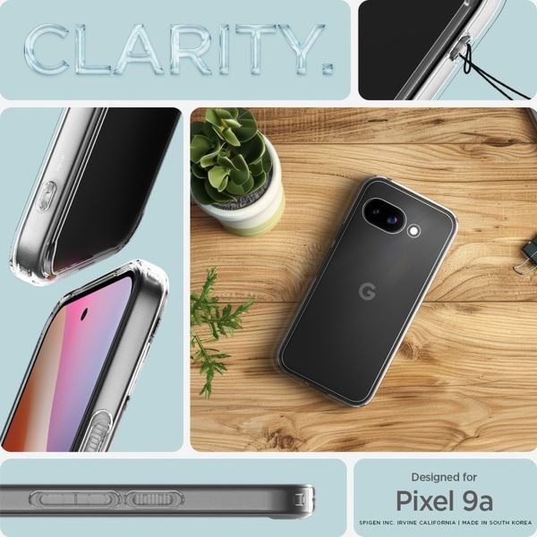 spigen ultra hybrid google pixel 9a crystal clear zdjęcie 9