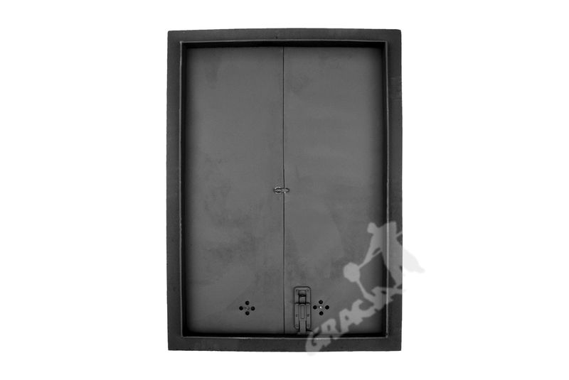 DRZWI A3 - 91X65 CM + TERMOMETR 0-500°C ŻELIWNE DO WĘDZARNI CHLEBOWE zdjęcie 3