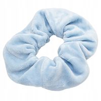 Gumka do włosów scrunchies welur niebieski baby blue