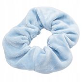 Gumka do włosów scrunchies welur niebieski baby blue