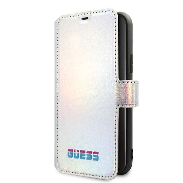 guess guflbkn65bld iphone 11 pro maxsrebrny/silver book iridescent zdjęcie 1