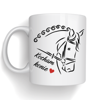 Kubek z nadrukiem Kocham Konie