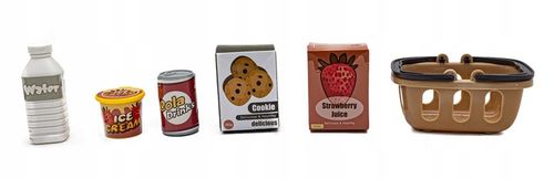 Edukacyjna Sklepowa Kasa Fiskalna Mikrofon Waga Koszyk Czytnik Kodów Monety na Arena.pl