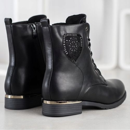 Sznurowane Botki Z Kryształkami r.40 na Arena.pl