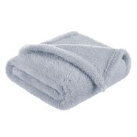 BOCIOLAND Kocyk polarowy 80x100cm SZARY