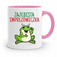 Dla Imprezowicza Imprezowiczki Kubek Różowy Z Nadrukiem Ze Zdjęciem