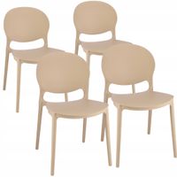 4 x Krzesło JUSTIN beżowe