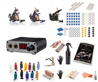 Zestaw TRZY Maszynka do tatuażu kompletny Startowy