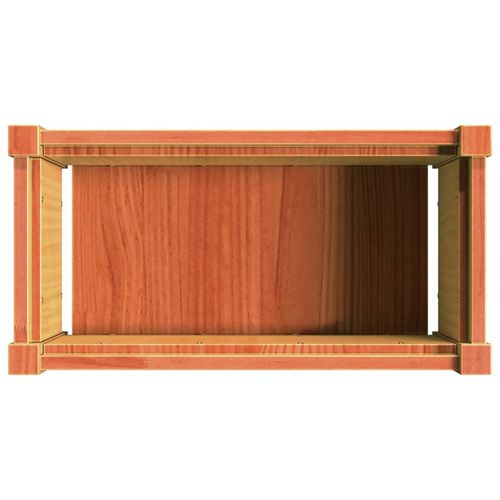 Donice ogrodowe, 2 szt., woskowy brąz, lite drewno sosnowe na Arena.pl