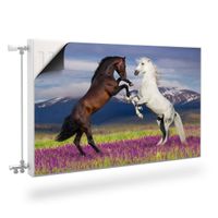 Mata MAGNETYCZNA Kaloryfera KONIE Zwierzęta Polana Góry 120cm x 60cm