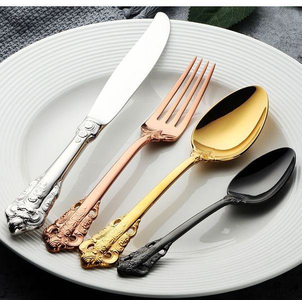 Sztućce - NEW DESIGN -4 Szt - Czarne - HIT zdjęcie 5