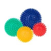 Zestaw piłeczek sensorycznych z kolcami do masażu 4 piłeczki  Rebel