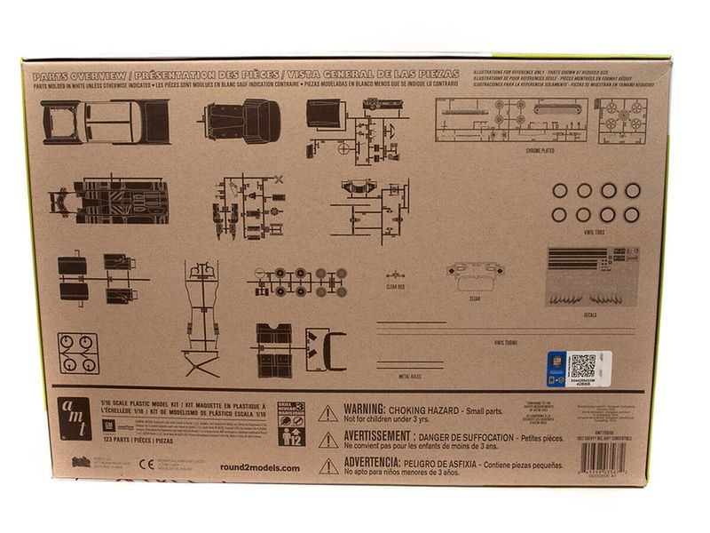 Model Plastikowy - Samochód 1:16 1957 Chevy Bel Air Convertible zdjęcie 2