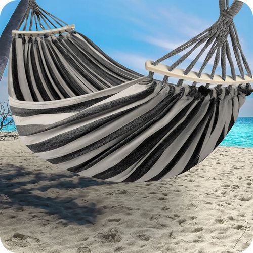 MOCNY HAMAK OGRODOWY DWUOSOBOWY HUŚTAWKA XXL WZMOCNIONY PAŁĄK + TORBA na Arena.pl