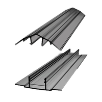 HCP-profil łączący (góra+dół) 3,5m, dymny (szary) 6-10mm