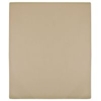 Prześcieradło, taupe, 90x200 cm, dżersej bawełniany