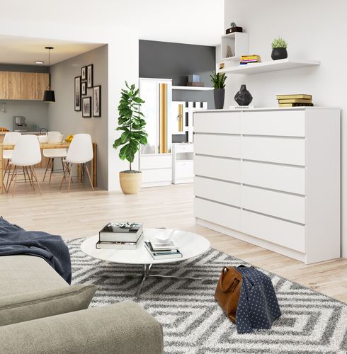 KOMODA K 160 cm 10 SZUFLAD BIAŁA na Arena.pl