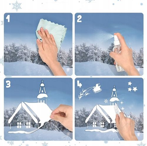 Naklejki Świąteczne na Okna SZYBĘ Duży Zestaw Naklejek Świątecznych 196szt na Arena.pl