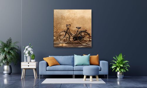OBRAZ NA PŁÓTNIE 088 Retro rower 50x50cm na Arena.pl