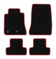 Dywaniki welurowe CARLUX-RED Ford Mustang MK6 Coupe 2014- czarne