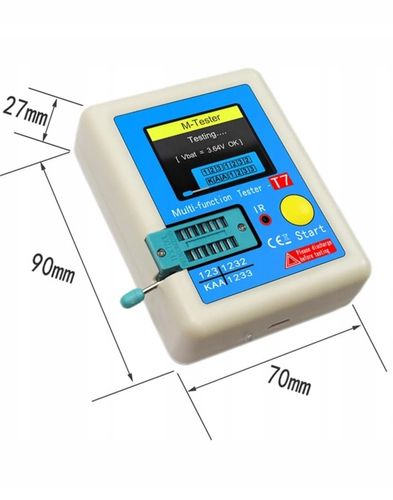 Multimetr TESTER TRANZYSTORÓW CEWEK DIÓD KONDENSATORÓW LCR-T7 MIERNIK na Arena.pl
