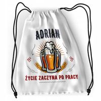 Plecak Dla Adriana Sportowy Szkolny Worek Torba Z Nadrukiem Ze Zdjęciem