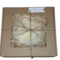 Box Świeca Sojowa Prezent Duża Piwonia Dzień Babci Dziadka Walentynki