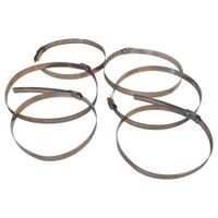 Regulowane zaciski ze stali nierdzewnej 6szt