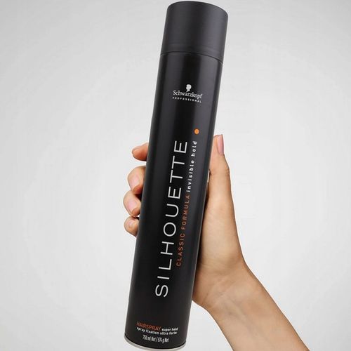 Schwarzkopf Silhouette CZARNY lakier Super Hold mocny do włosów 750ml na Arena.pl