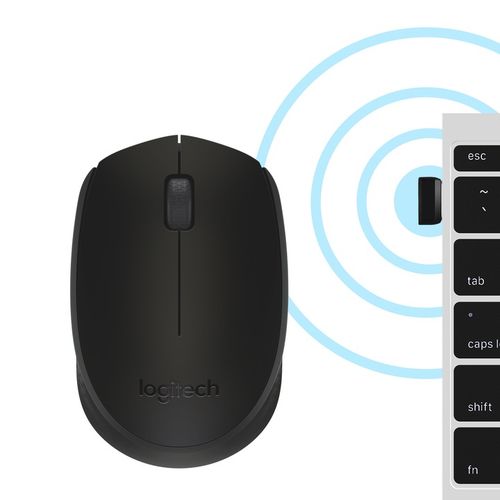 Mysz bezprzewodowa Logitech B170 optyczna czarna na Arena.pl