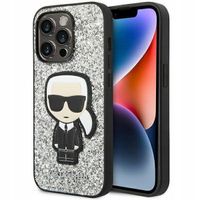 Plecki Karl Lagerfeld do Apple iPhone 14 Pro Max srebrny