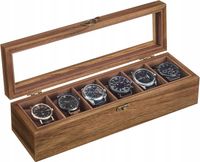 2X Pudełko Etui Organizer Szkatułka na Zegarki 6szt