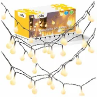 GIRLANDA OGRODOWA ŚWIETLNA LED ŁAŃCUCH LAMPKI KULE KURTYNA IP44 DO OGRODU