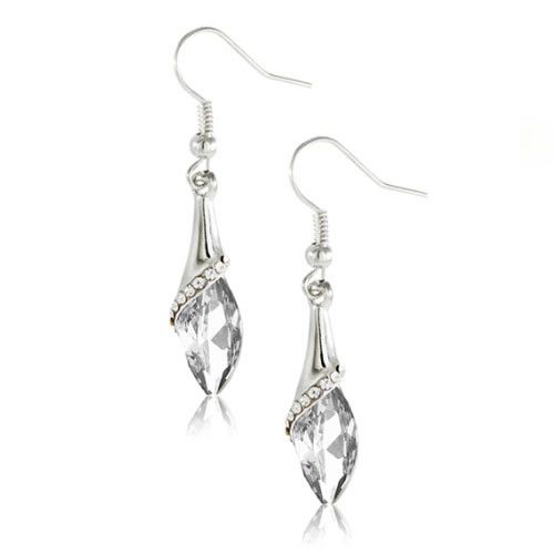 KOMPLET SWAROVSKI ELEMENTS SOPELKI WHITE VA59 na Arena.pl