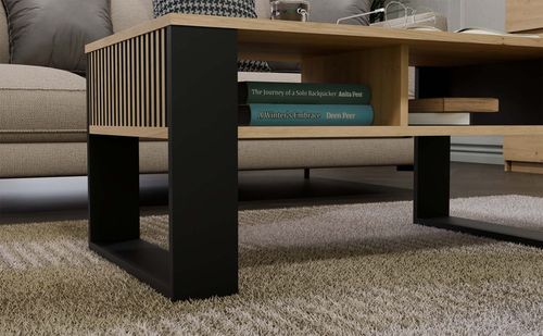 Ława Modern 2P SLIM DĄB ARTISAN CZARNY na Arena.pl