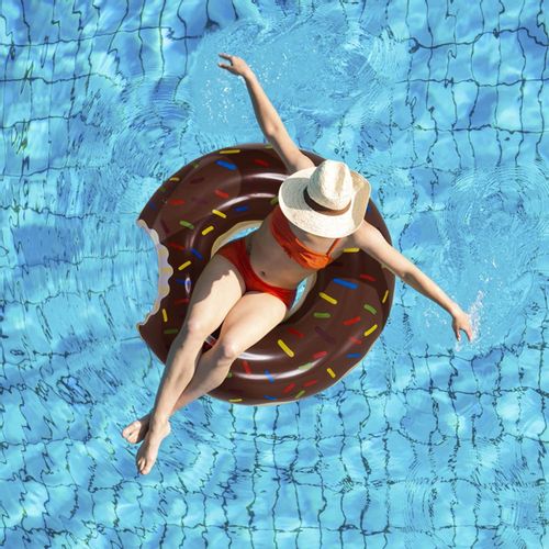 KOŁO DMUCHANE DONUT BRĄZOWE PLAŻOWE PĄCZEK na Arena.pl