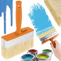 DUŻY PĘDZEL MALARSKI DO MALOWANIA ŚCIAN TAPET SZEROKOŚĆ: 140 MM